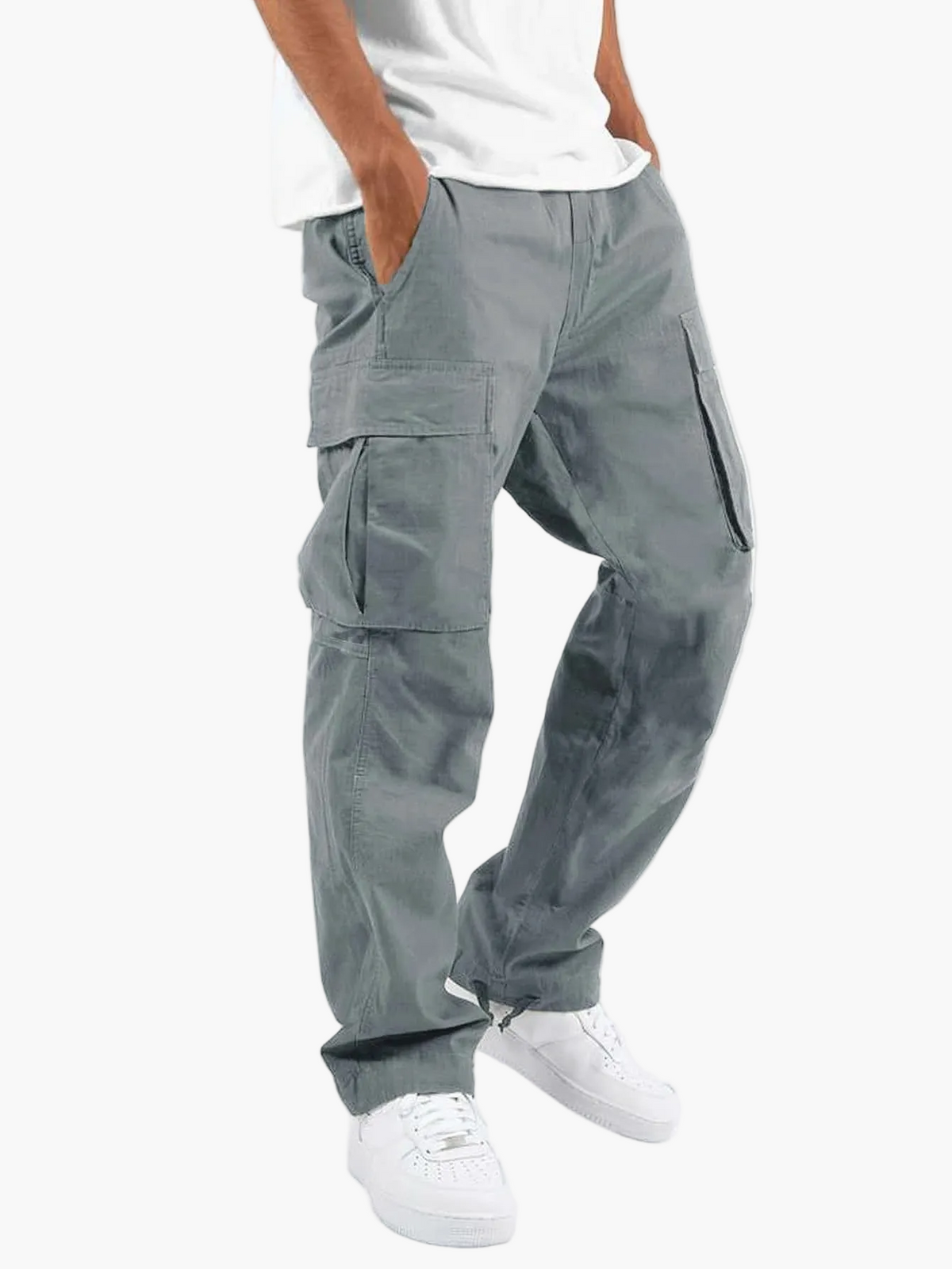 Men's Cargo Pants Relaxed Fit with Multiple Pockets