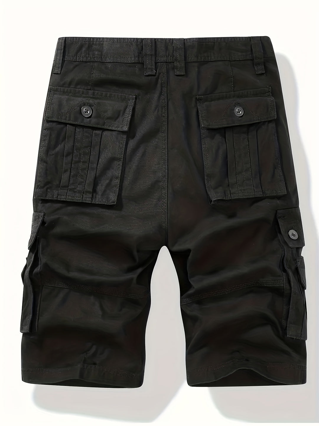 Men's Cargo Shorts with Multi-Pocket Utility Design and Relaxed Fit