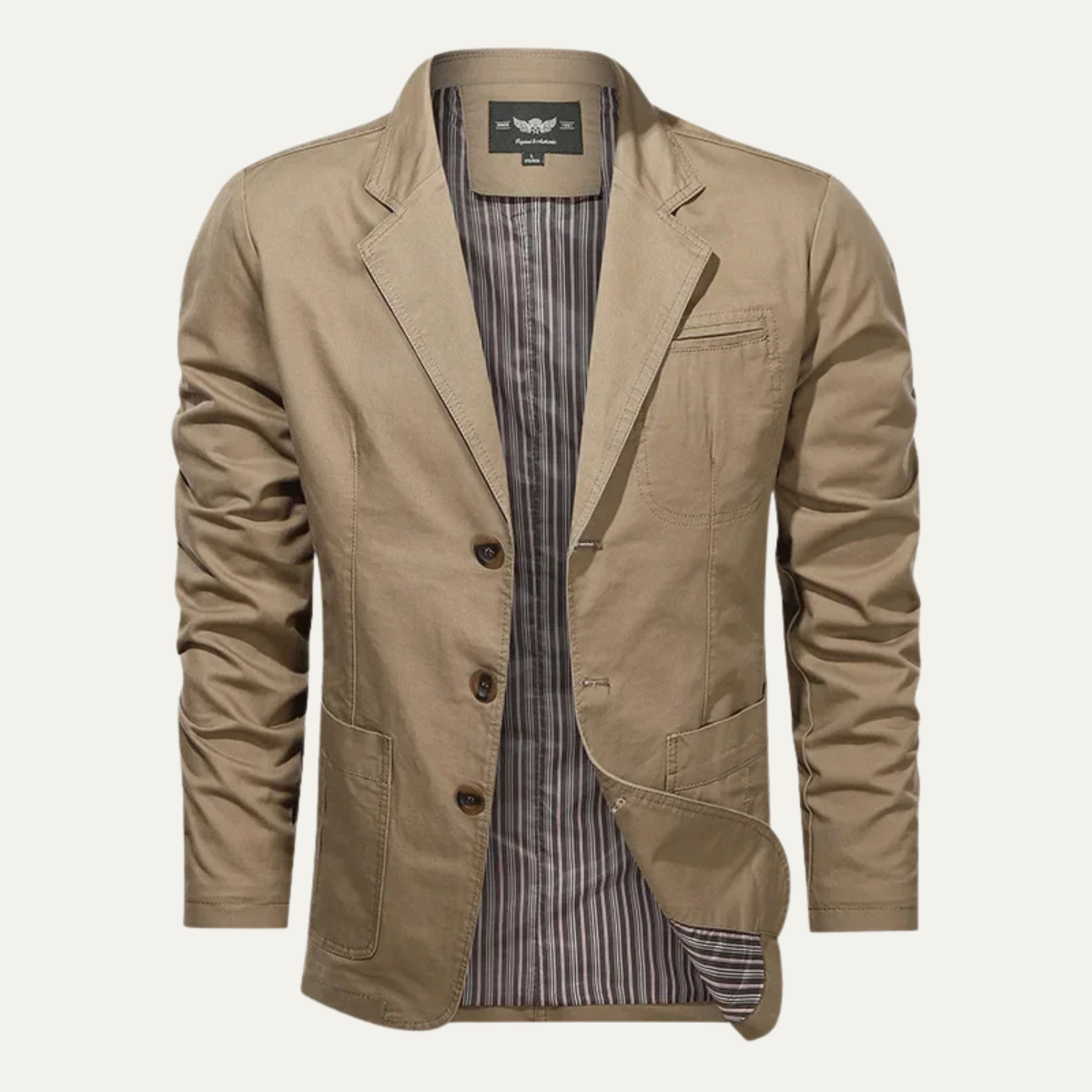 Men's Casual Blazer Single-Breasted with Notch Lapel and Slim Fit