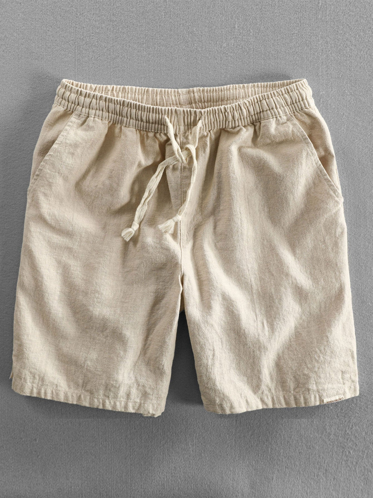 Men's Drawstring Shorts with Elastic Waist and Side Pockets