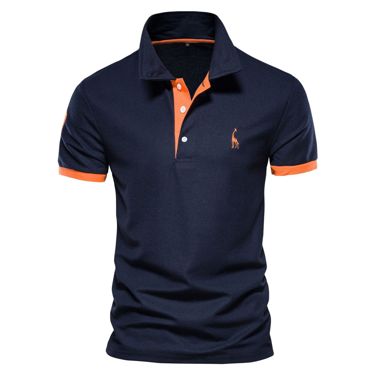 Men's Polo Shirt with Short Sleeves and Slim Fit