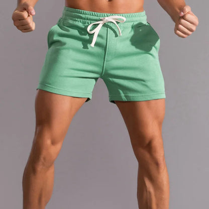 Men's Athletic Shorts with Drawstring Waist and Side Pockets