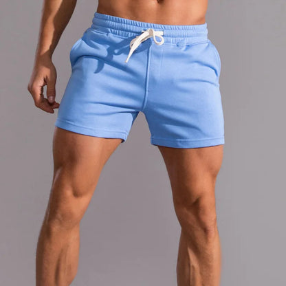 Men's Athletic Shorts with Drawstring Waist and Side Pockets