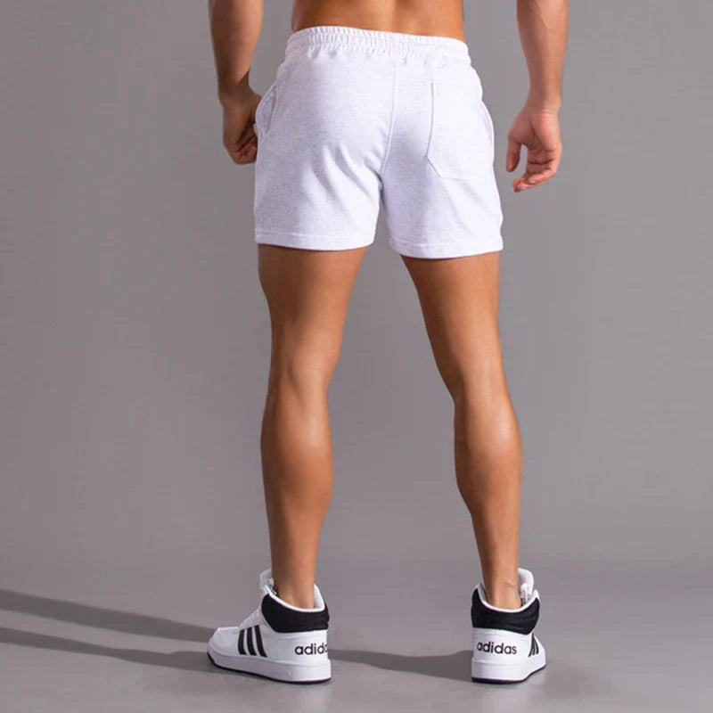 Men's Athletic Shorts with Drawstring Waist and Side Pockets