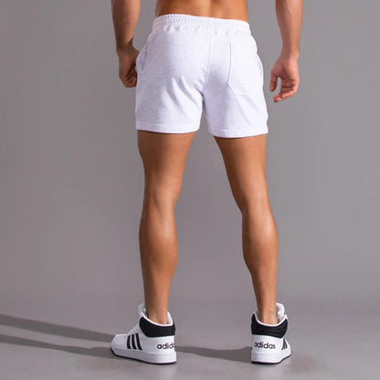 Men's Athletic Shorts with Drawstring Waist and Side Pockets