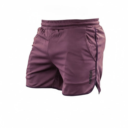 Men's Athletic Shorts with Elastic Waistband and Side Pockets