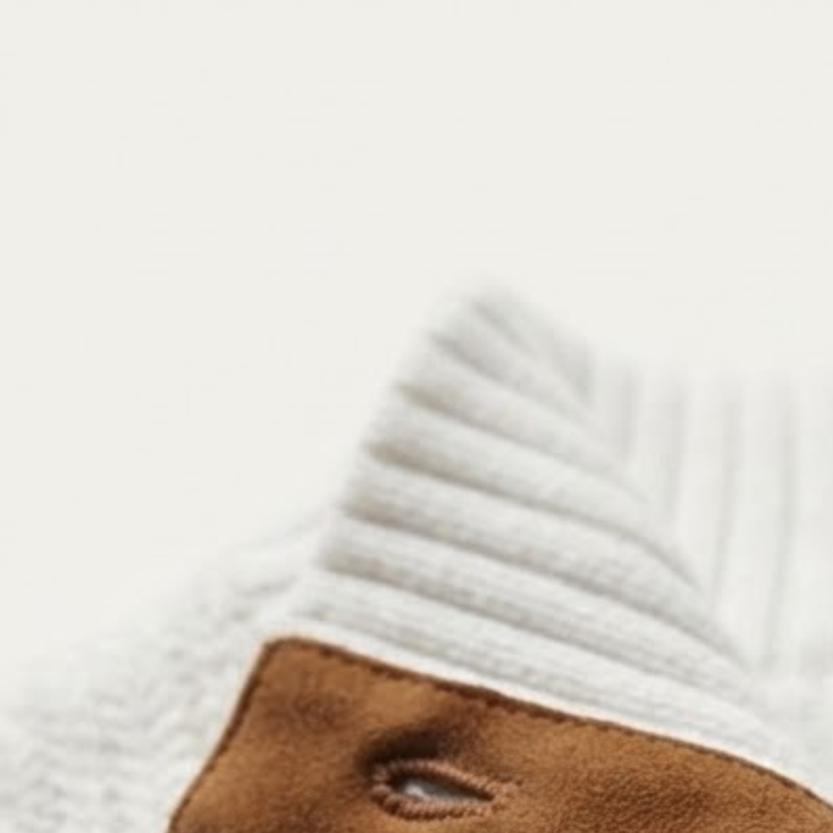 Men's Cable-Knit Quarter-Zip Sweater with Elbow Patches and Stand Collar