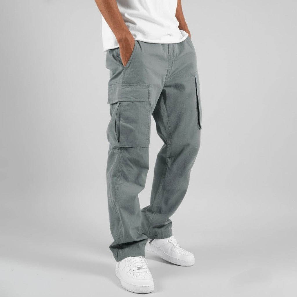 Men's Cargo Pants Relaxed Fit with Multiple Cargo Pockets
