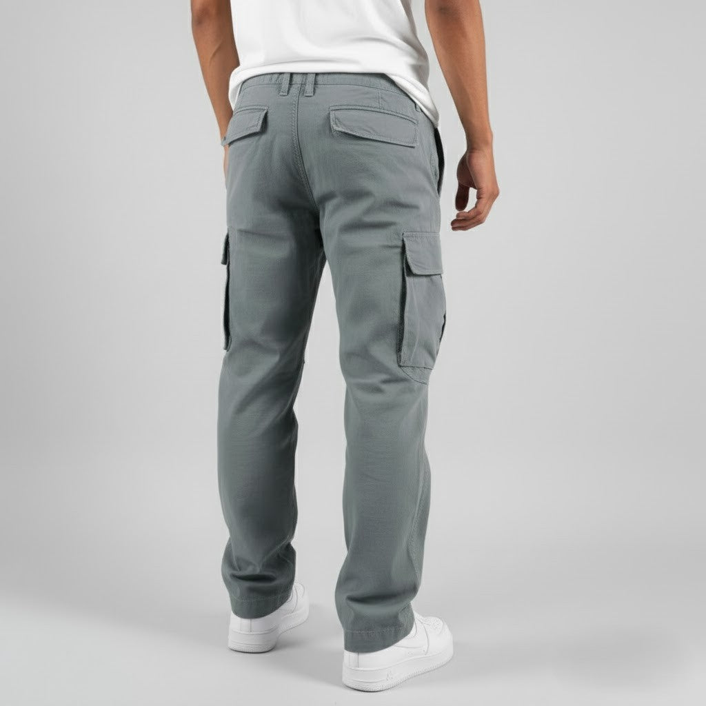 Men's Cargo Pants Relaxed Fit with Multiple Cargo Pockets