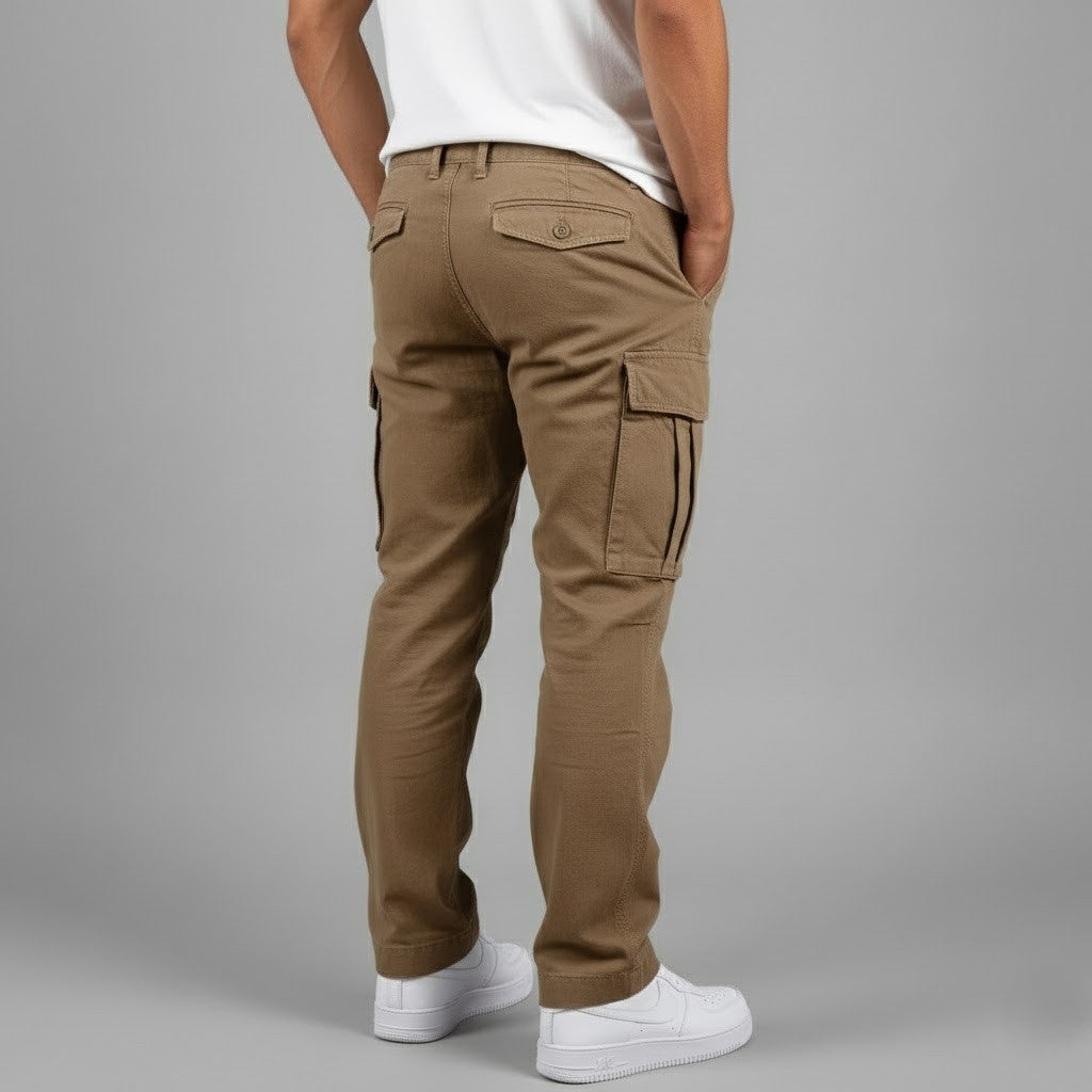 Men's Cargo Pants Relaxed Fit with Multiple Cargo Pockets