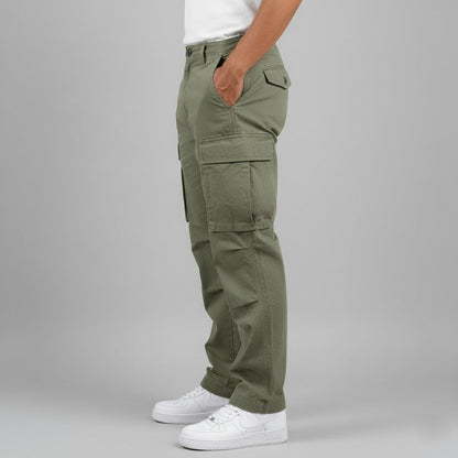Men's Cargo Pants Relaxed Fit with Multiple Cargo Pockets