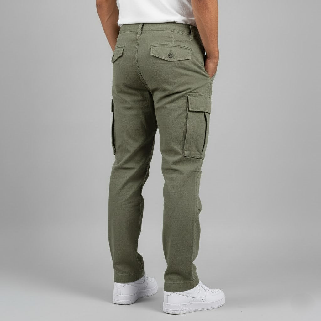Men's Cargo Pants Relaxed Fit with Multiple Cargo Pockets