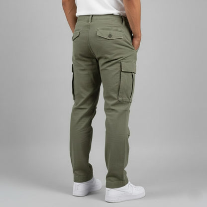 Men's Cargo Pants Relaxed Fit with Multiple Cargo Pockets