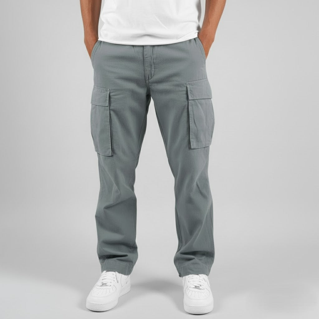 Men's Cargo Pants Relaxed Fit with Multiple Cargo Pockets