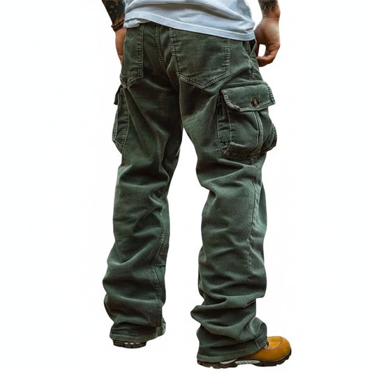 Men's Cargo Pants Relaxed Fit with Multiple Pockets
