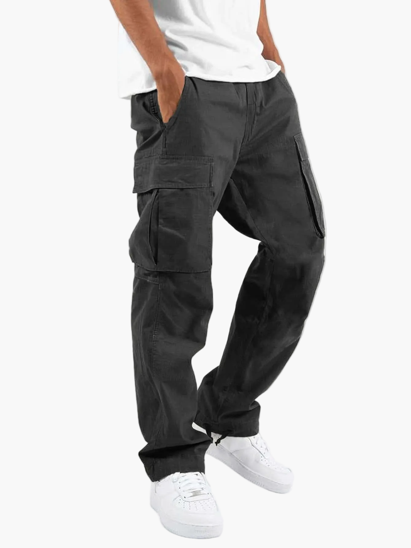 Men's Cargo Pants Relaxed Fit with Multiple Pockets