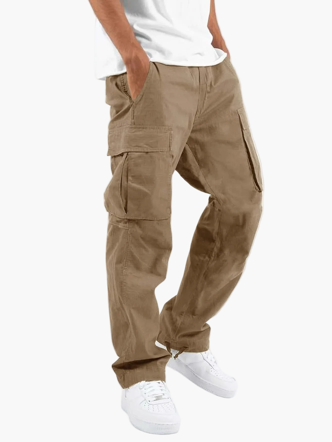 Men's Cargo Pants Relaxed Fit with Multiple Pockets