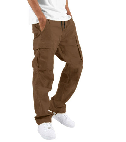 Men's Cargo Pants Wide Leg Relaxed Fit with Multi-Pocket Design