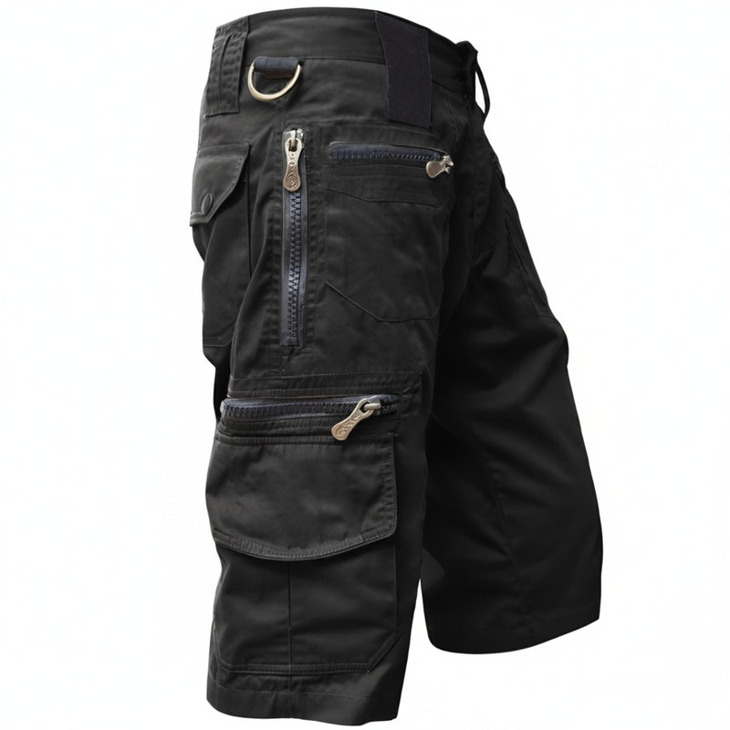 Men's Cargo Shorts Tactical Multi-Pocket with Zip Closure