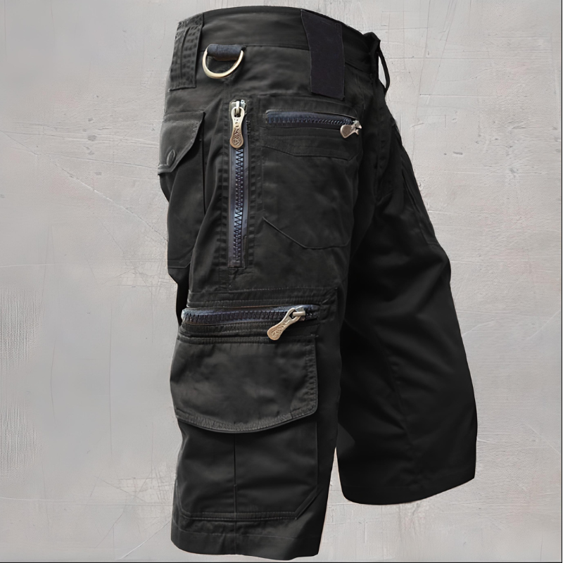 Men's Cargo Shorts Tactical Multi-Pocket with Zip Closure