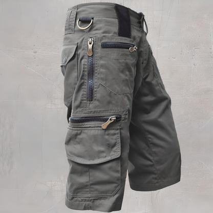 Men's Cargo Shorts Tactical Multi-Pocket with Zip Closure