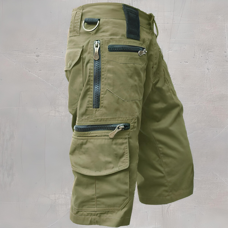 Men's Cargo Shorts Tactical Multi-Pocket with Zip Closure