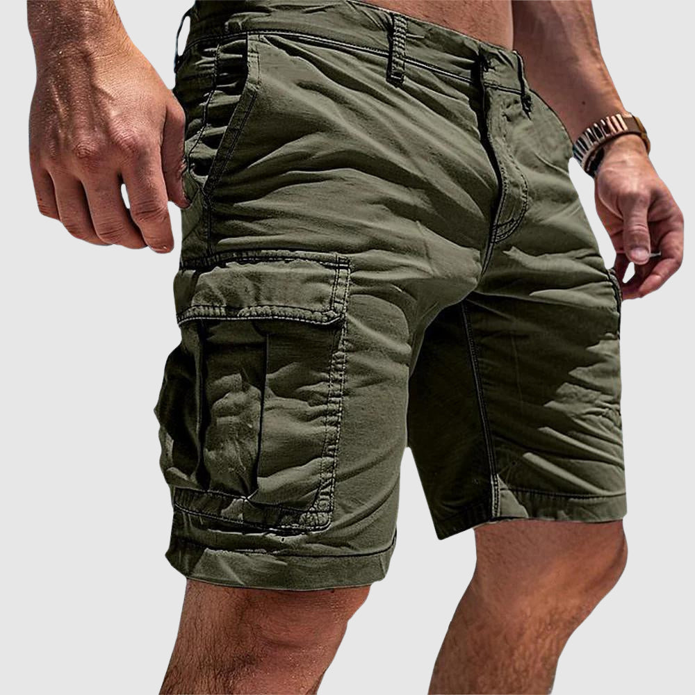 Men's Cargo Shorts with Multi-Pocket Utility Design