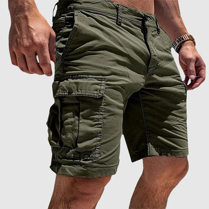 Men's Cargo Shorts with Multi-Pocket Utility Design