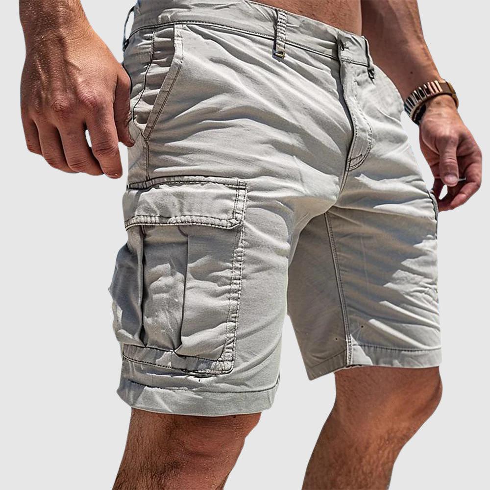 Men's Cargo Shorts with Multi-Pocket Utility Design