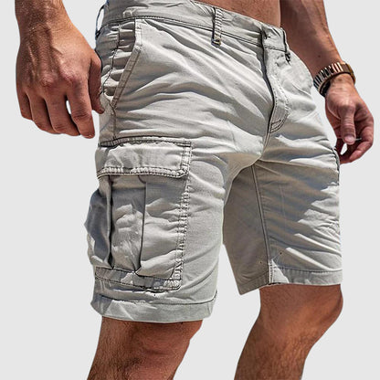 Men's Cargo Shorts with Multi-Pocket Utility Design