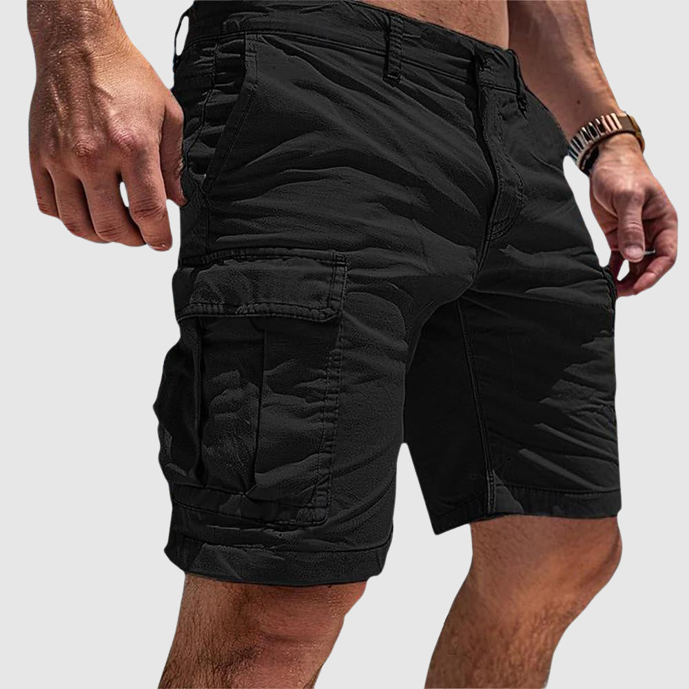 Men's Cargo Shorts with Multi-Pocket Utility Design