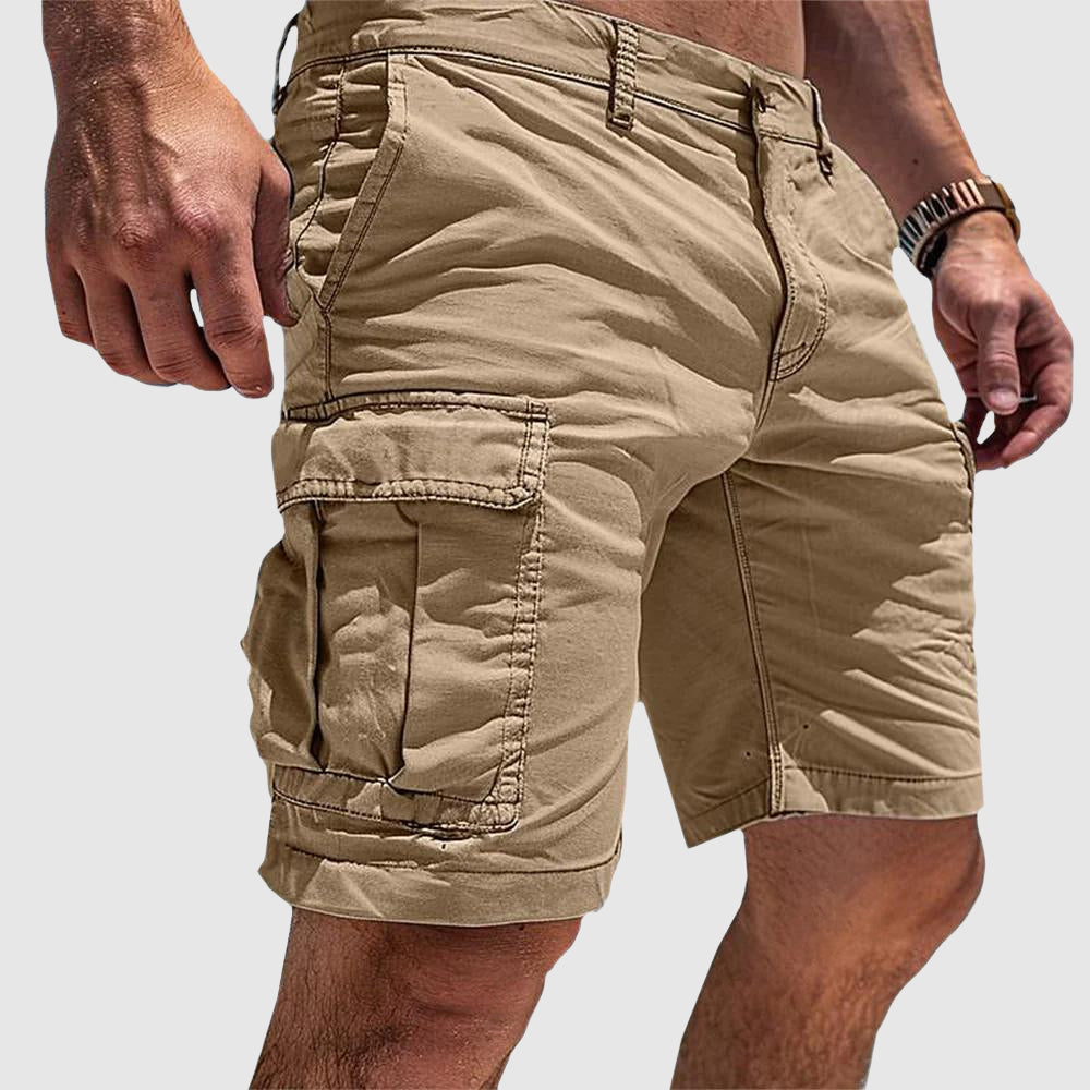 Men's Cargo Shorts with Multi-Pocket Utility Design