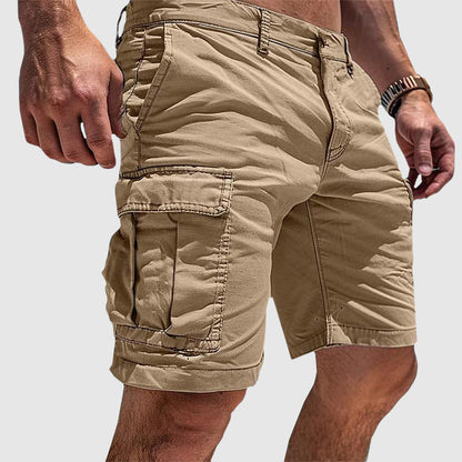 Men's Cargo Shorts with Multi-Pocket Utility Design