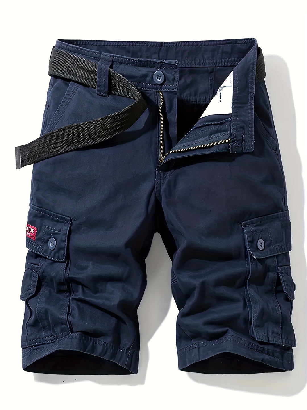 Men's Cargo Shorts with Multi-Pocket Utility Design and Relaxed Fit