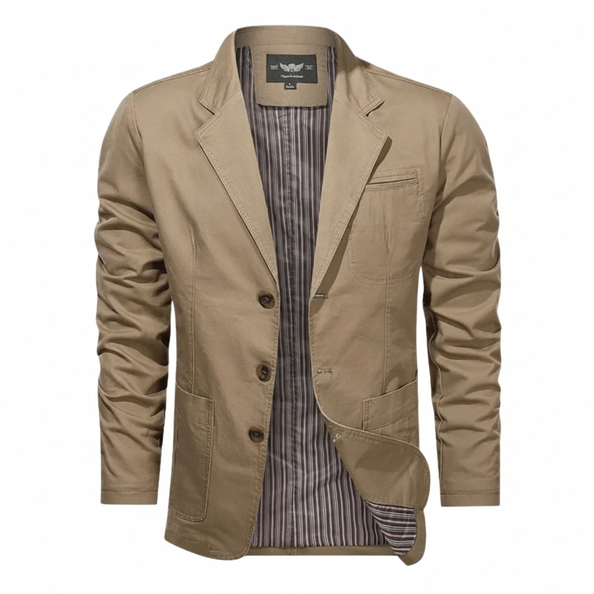 Men's Casual Blazer Single-Breasted with Notch Lapel and Slim Fit