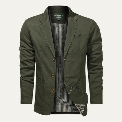 Men's Casual Blazer Single-Breasted with Notch Lapel and Slim Fit