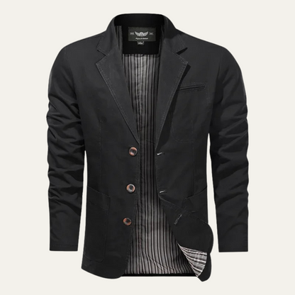 Men's Casual Blazer Single-Breasted with Notch Lapel and Slim Fit
