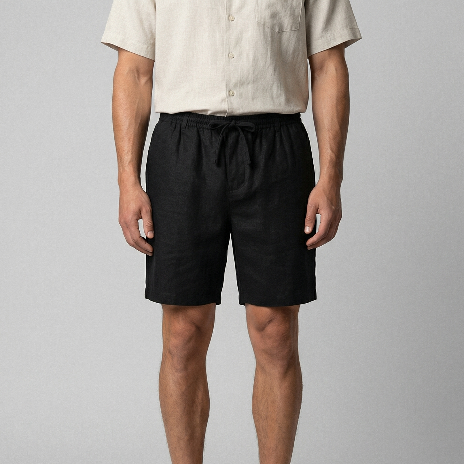 Men's Casual Shorts Relaxed Fit with Elasticated Drawstring Waist