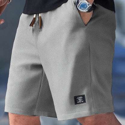 Men's Casual Shorts with Drawstring Waist and Side Pockets