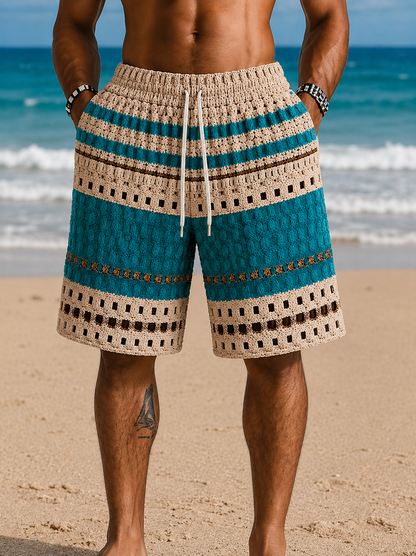 Men's Shorts with Drawstring Waist and Side Pockets