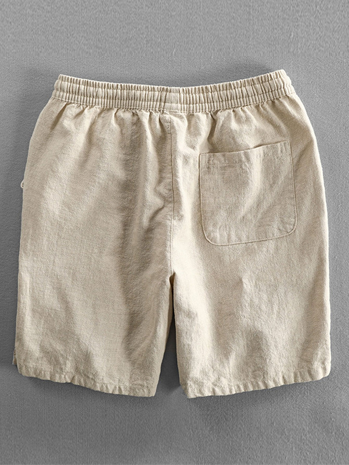 Men's Drawstring Shorts with Elastic Waist and Side Pockets