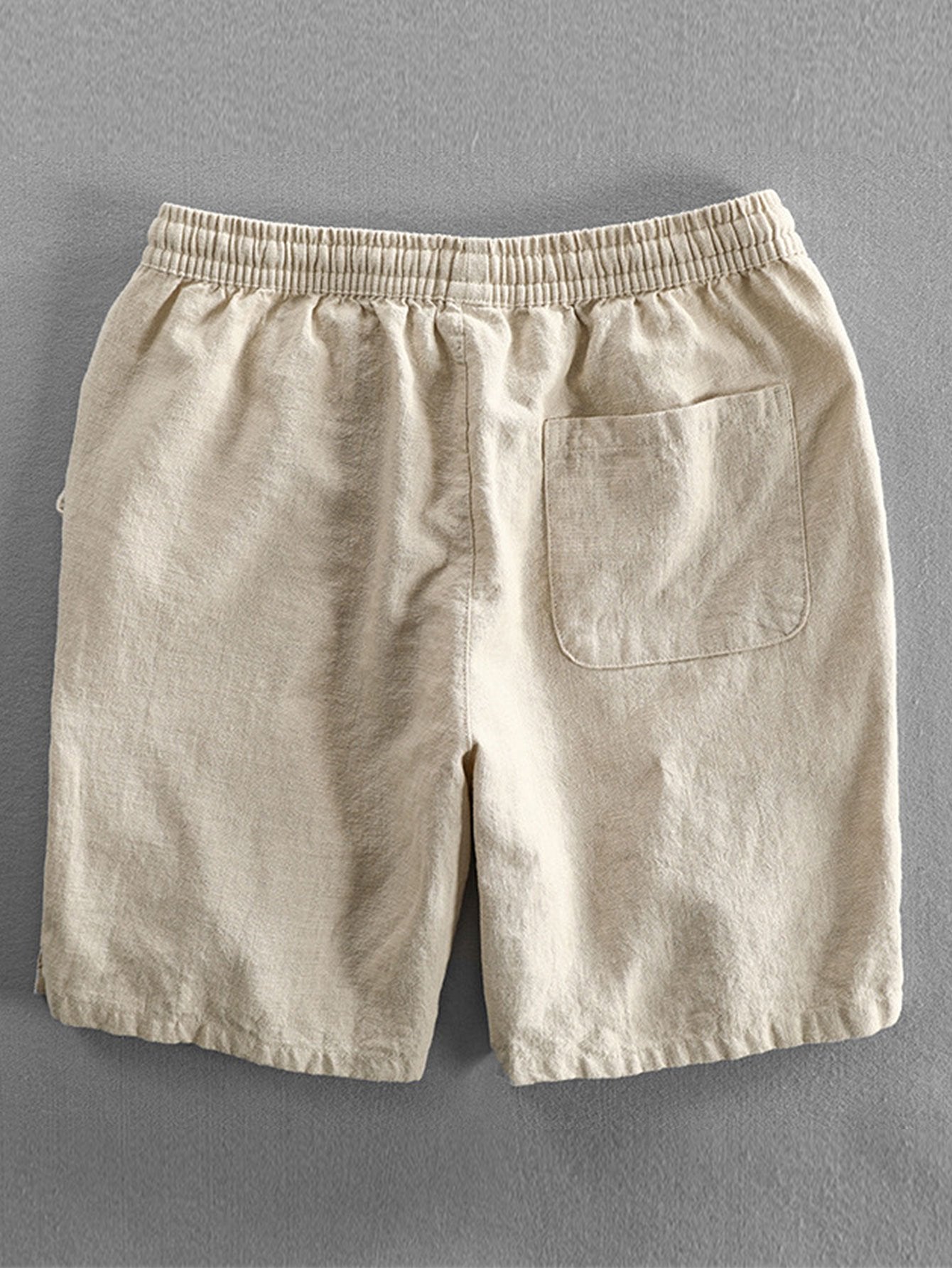 Men's Drawstring Shorts with Elastic Waist and Side Pockets