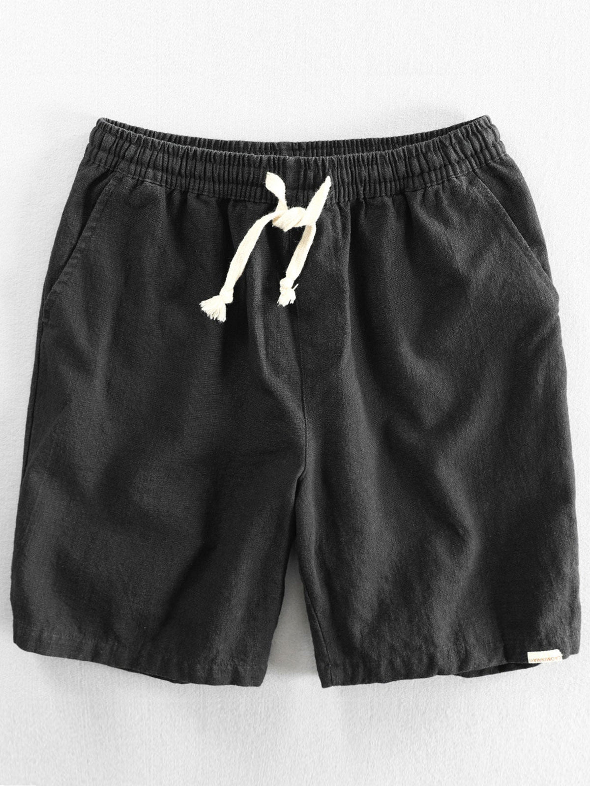 Men's Drawstring Shorts with Elastic Waist and Side Pockets