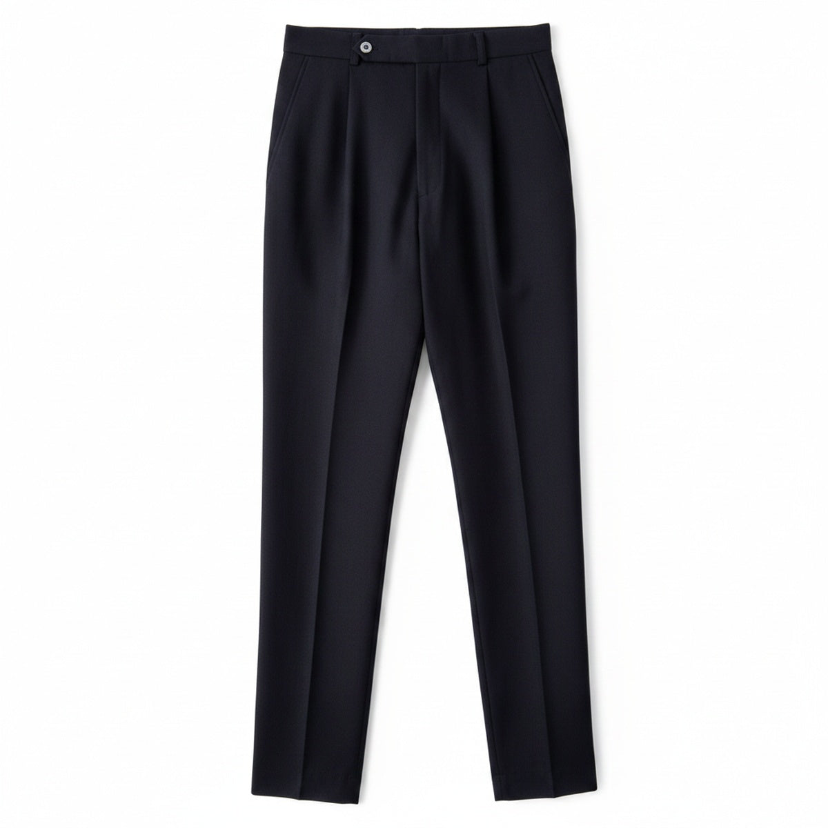 Men's High-Waist Pleated Dress Pants with Slim Fit