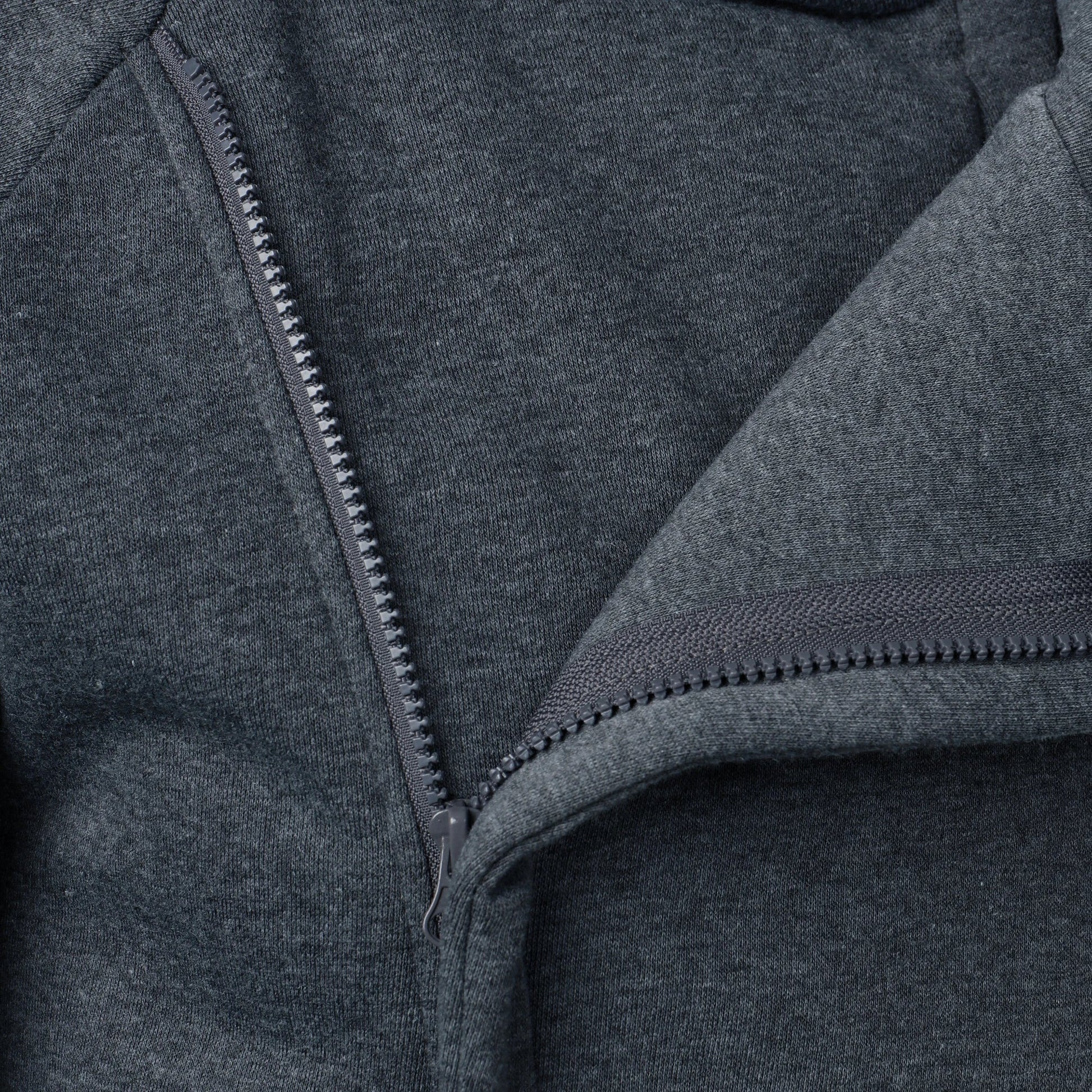 Men's Hoodie with Crossover Hood, Diagonal Zip and Raglan Sleeves