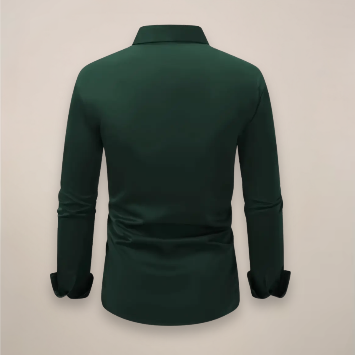 Men's Long Sleeve Dress Shirt Slim Fit with Spread Collar