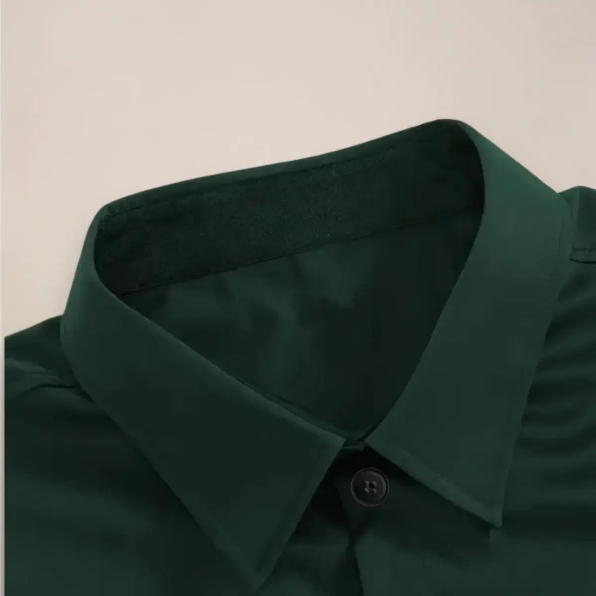 Men's Long Sleeve Shirt with Classic Collar and Slim Fit