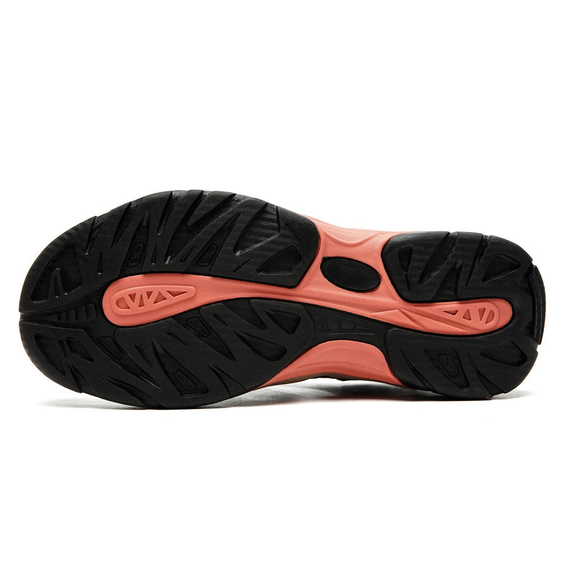 Men's Outdoor Hiking Sandals with Closed Toe and Elastic Lace Closure