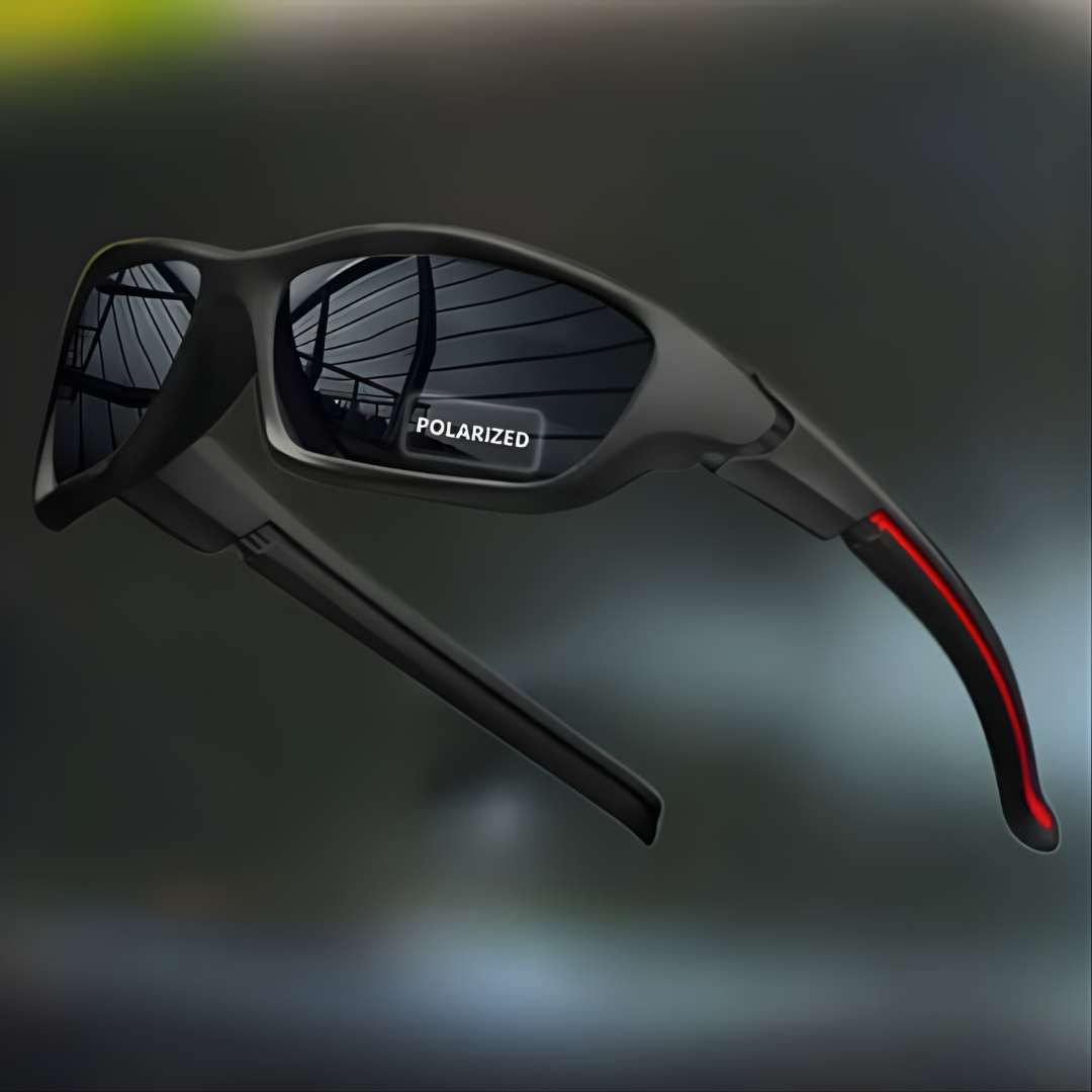 Men's Polarized Wraparound Sport Sunglasses with Mirrored Lenses