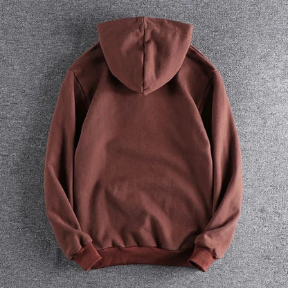 Men's Quarter-Zip Hoodie with Hood and Kangaroo Pocket